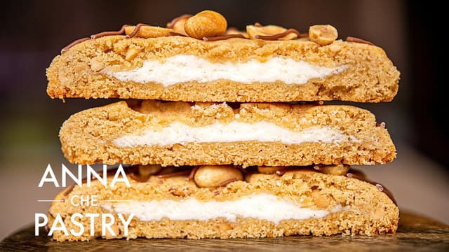 Peanut Butter Cookies with Cream Cheese Filling