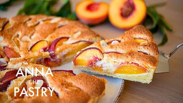 Almond Peach Tart