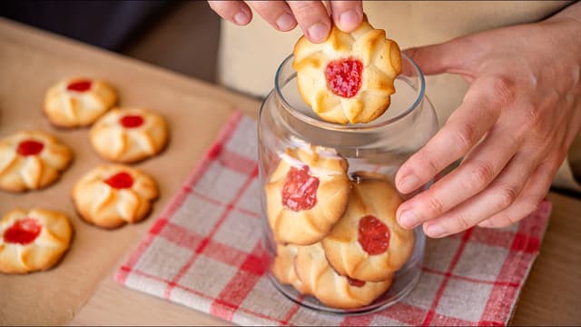Jam-Filled Butter Cookies