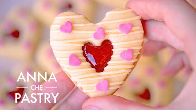 Jam-Filled Heart Cookies